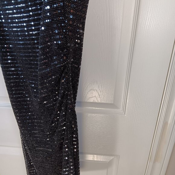 Eclipse NWOT Black Sequins Bodycon Cocktail Formal Mini Dress Women's Size XS - Picture 9 of 14